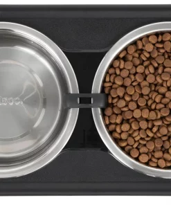 Frisco Stainless Steel Bowls with Adjustable Elevated Holder, 7 Cups -Pet Food Gear Shop 216015 PT4. SY630 V1591020390