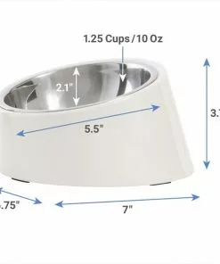 Frisco Slanted Stainless Steel Bowl -Pet Food Gear Shop 216028 PT1. SY630 V1600374421