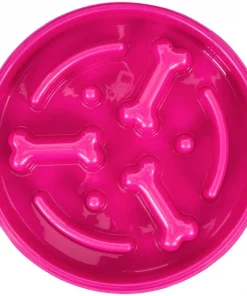 Frisco Bone Shaped Ridges Slow Feed Bowl, 3 Cups