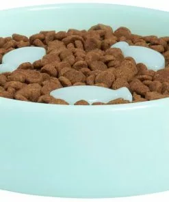 Frisco Fish Shaped Ridges Slow Feed Bowl, Light Blue, 1.25 cups -Pet Food Gear Shop 216046 PT2. SY630 V1591020701