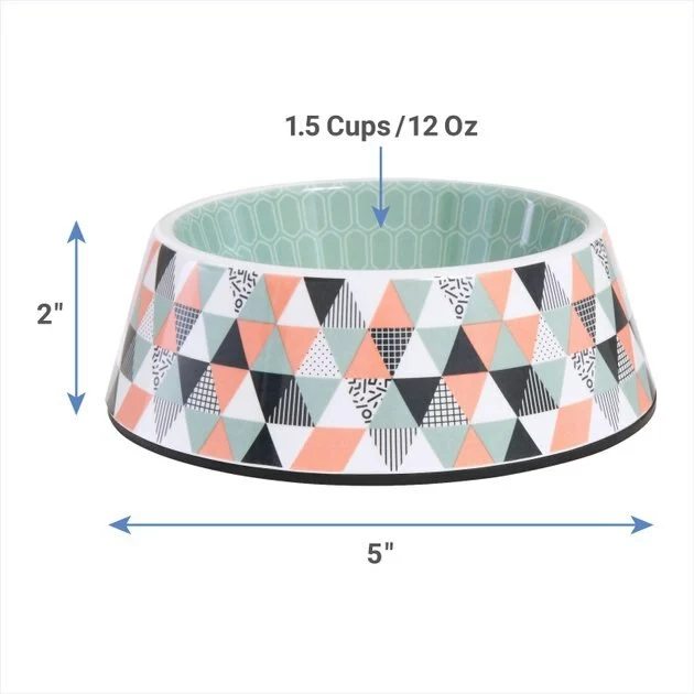 Frisco Colorful Geometric Melamine Bowl 4 Frisco Colorful Geometric Melamine Bowl - Image 2