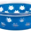 Frisco Cat Design Glass Bowl with Silicone Sleeve, 1.5 Cups