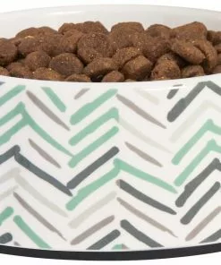 Frisco Chevron Brushed Melamine Bowl -Pet Food Gear Shop 216059 PT2. SY630 V1591020984