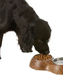 Frisco Double Stainless Steel Bowl, Wood Design, 0.75 Cup 14 Frisco Double Stainless Steel Bowl, Wood Design, 0.75 Cup -Pet Food Gear Shop 216068 PT6. SY630 V1605653814