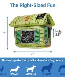 Frisco Halloween Haunted Shack Hide and Seek Puzzle Plush Squeaky Dog Toy -Pet Food Gear Shop 218598 PT1. SY630 V1599851164