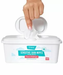 Frisco Sensitive Skin Waterless Grooming Wipes with Aloe and Honeysuckle for Dogs & Cats, 100 count -Pet Food Gear Shop 222143 PT3. SY630 V1599640864