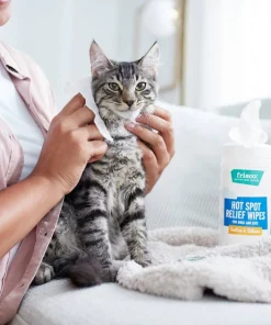 Frisco Hot Spot Relief Waterless Grooming Wipes with Colloidal Oatmeal for Dogs & Cats, 100 count -Pet Food Gear Shop 222163 PT2. SY630 V1602831392
