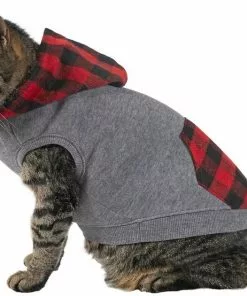 Frisco Plaid Dog & Cat Hoodie -Pet Food Gear Shop 223645 PT3. SY630 V1637729235