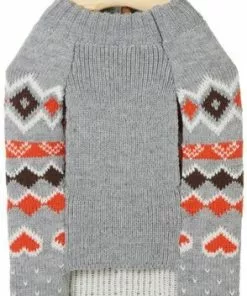 Frisco Fall Hearts with Pom Pom Dog & Cat Sweater -Pet Food Gear Shop 223773 PT4. SY630 V1598661393