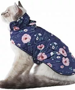 Frisco Patterned Floral Insulated Dog & Cat Puffer Coat -Pet Food Gear Shop 223945 PT2. SY630 V1608820431