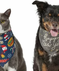 Frisco Holiday & New Years Dog & Cat Bandana, 2 pack -Pet Food Gear Shop 228983 PT2. SY630 V1637656939