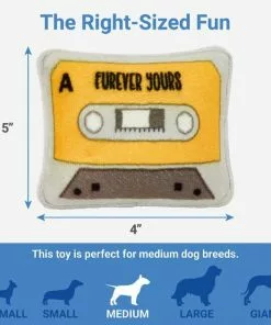 Frisco Retro Cassette Dense Foam Squeaky Dog Toy -Pet Food Gear Shop 230296 PT1. SY630 V1599945380