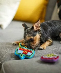 Frisco Retro Plush Squeaky Comic Book Bubble Dog Toy, 3 count -Pet Food Gear Shop 230353 PT3. SY630 V1600973826