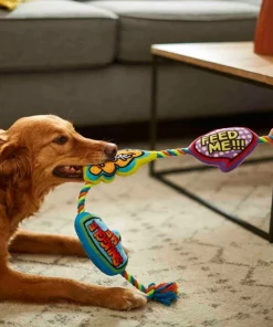 Frisco Retro Plush with Rope Squeaky Comic Book Bubble Dog Toy 7 Frisco Retro Plush with Rope Squeaky Comic Book Bubble Dog Toy -Pet Food Gear Shop 230355 PT3. SY630 V1600973764