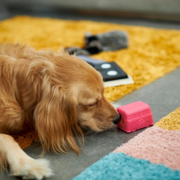 Frisco Retro Funky Van TPE Treat Dispenser Dog Toy 5 Frisco Retro Funky Van TPE Treat Dispenser Dog Toy - Image 3