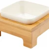 Frisco Square Melamine Dog & Cat Bowl with Bamboo Stand -Pet Food Gear Shop 232072 MAIN. SY630 V1605057737