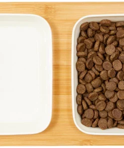 Frisco Square Melamine Dog & Cat Bowl Set with Bamboo Stand -Pet Food Gear Shop 232076 PT3. SY630 V1605145031