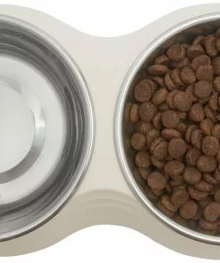 Frisco Stainless Steel Double Dog Bowls with Melamine Stand -Pet Food Gear Shop 232091 PT3. SY630 V1605136941