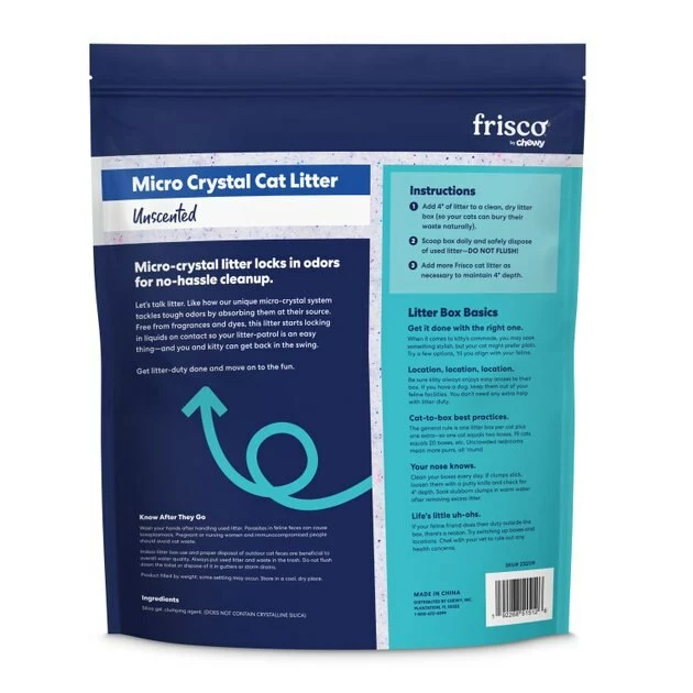 Frisco Micro Crystal Unscented Clumping Crystal Cat Litter 5 Frisco Micro Crystal Unscented Clumping Crystal Cat Litter - Image 3