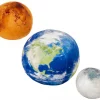 Frisco Earth, Mars, & Moon Plush Squeaky Dog Toy, 3 count