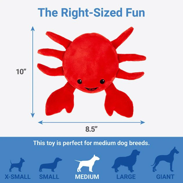 Frisco Crab Dense Foam Squeaky Dog Toy 4 Frisco Crab Dense Foam Squeaky Dog Toy - Image 2