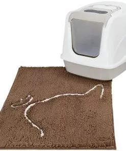 Frisco Microfiber Chenille Cat Silhouette Litter Mat -Pet Food Gear Shop 235901 PT3. SY630 V1603300907