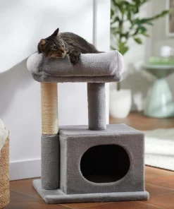 Frisco 24.8-in Faux Fur Cat Tree & Condo