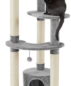 Frisco 59.5-in Heavy Duty Faux Fur Cat Tree & Condo -Pet Food Gear Shop 238156 PT2. SY630 V1616074732