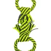 Frisco Dual Handle Neon Rope Squeaky Dog Toy, Yellow & Gray -Pet Food Gear Shop 242129 MAIN. SY630 V1603371091