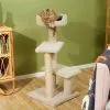 Frisco 41.5-in Real Carpet Wooden Cat Tree