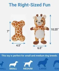 Frisco Giraffe Plush Multipack Puppy Toy, 2 count -Pet Food Gear Shop 245914 PT1. SY630 V1611089593