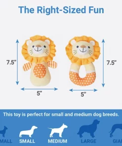 Frisco Lion Plush Multipack Puppy Toy, 2 count -Pet Food Gear Shop 245918 PT1. SY630 V1611089594