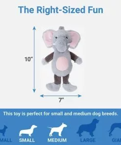 Frisco Elephant Plush Squeaky Dog Toy -Pet Food Gear Shop 245922 PT1. SY630 V1611089596
