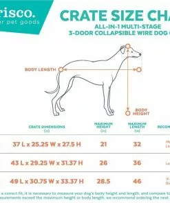 Frisco Heavy Duty All-in-1 Multi-Stage 3 Door Collapsible Wire Dog Crate -Pet Food Gear Shop 247915 PT2. SY630 V1611265566