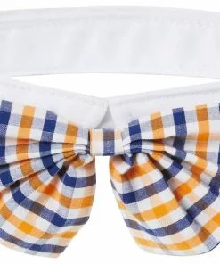 Frisco Plaid Dog & Cat Bow Tie, Orange & Blue -Pet Food Gear Shop 248723 PT3. SY630 V1614363989