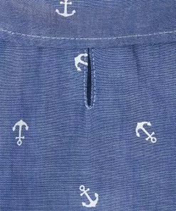 Frisco Anchor Print Chambray Dog & Cat Button Up Shirt -Pet Food Gear Shop 249104 PT4. SY630 V1624620153