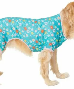 Frisco Teal Floral Dog & Cat Jersey PJs -Pet Food Gear Shop 249132 PT2. SY630 V1637674341