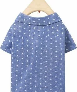 Frisco Polka Dot Chambray Dog & Cat Button Up Shirt 13 Frisco Polka Dot Chambray Dog & Cat Button Up Shirt -Pet Food Gear Shop 249161 PT3. SY630 V1624604866