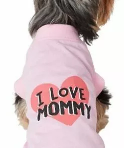 Frisco I Love Mommy Dog & Cat T-Shirt, Pink -Pet Food Gear Shop 249270 PT2. SY630 V1624603364