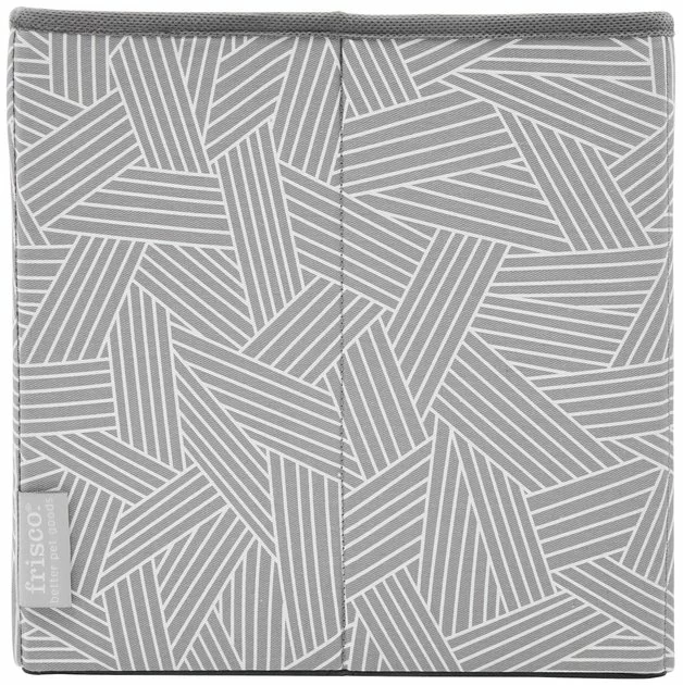 Frisco Square Collapsible Pet Toy Storage Bin, Gray Basket Weave 8 Frisco Square Collapsible Pet Toy Storage Bin, Gray Basket Weave - Image 6