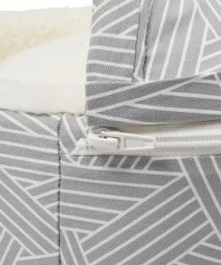 Frisco Hooded Zipper Cat & Dog Covered Bed, Gray Basket Weave -Pet Food Gear Shop 251236 PT6. SY630 V1615569109