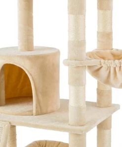 Frisco 62-in Faux Fur Cat Tree & Condo -Pet Food Gear Shop 252566 PT4. SY630 V1617138427