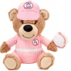 Frisco Baseball Bear Plush Squeaky Dog Toy, Pink -Pet Food Gear Shop 252744 MAIN. SY630 V1613158300