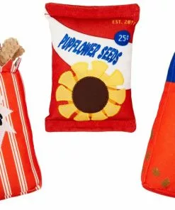 Frisco Baseball Snacks Dog Toy, 3 count