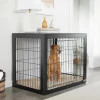 Frisco Double Door Furniture Style Dog Crate, Black -Pet Food Gear Shop 253027 MAIN. SY630 V1635345885