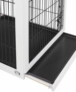 Frisco Double Door Furniture Style Dog Crate, White -Pet Food Gear Shop 253031 PT4. SY630 V1635345744