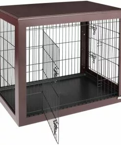 Frisco Double Door Furniture Style Dog Crate, Brown -Pet Food Gear Shop 253035 PT3. SY630 V1635346014