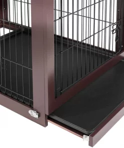 Frisco Double Door Furniture Style Dog Crate, Brown -Pet Food Gear Shop 253035 PT4. SY630 V1635345967