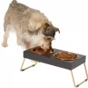 Frisco Copper Stainless Steel Elevated Foldable Double Dog & Cat Bowls -Pet Food Gear Shop 253059 MAIN. SY630 V1616073607