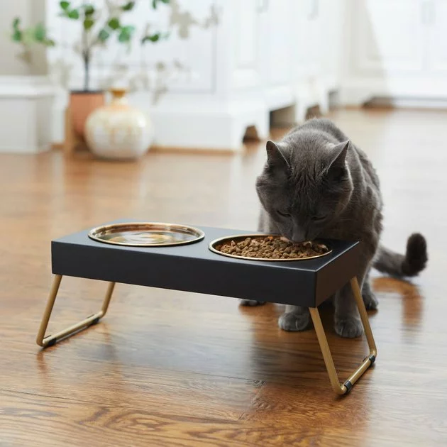 Frisco Copper Stainless Steel Elevated Foldable Double Dog & Cat Bowls 5 Frisco Copper Stainless Steel Elevated Foldable Double Dog & Cat Bowls - Image 3